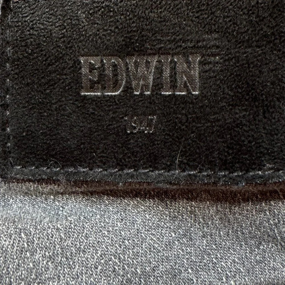 Edwin Jeans Candice 10” high rise skinny Grey Rinse denim jeans  size 25 - Picture 7 of 7